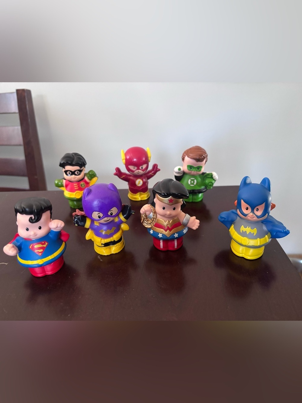 Little People Superhero lot of 7 marvel 2011-2012 Fisher-Price superman robin…
